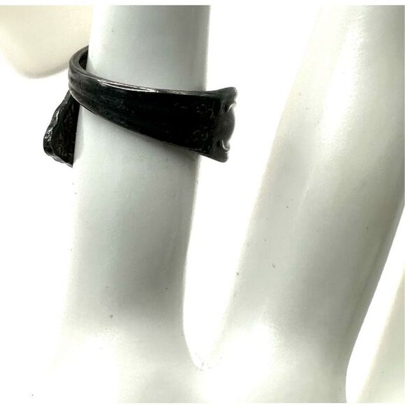 Oneida William Rogers Silver tone  adjustable spoon ring - Picture 2 of 10